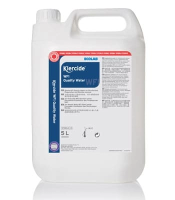 ECOLAB KLERCIDE WFI QUALITY WATER